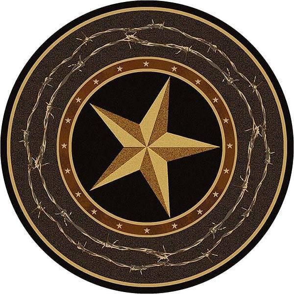 Don't Fence Me In 8' Round Rug - Gifts for You 'n Me