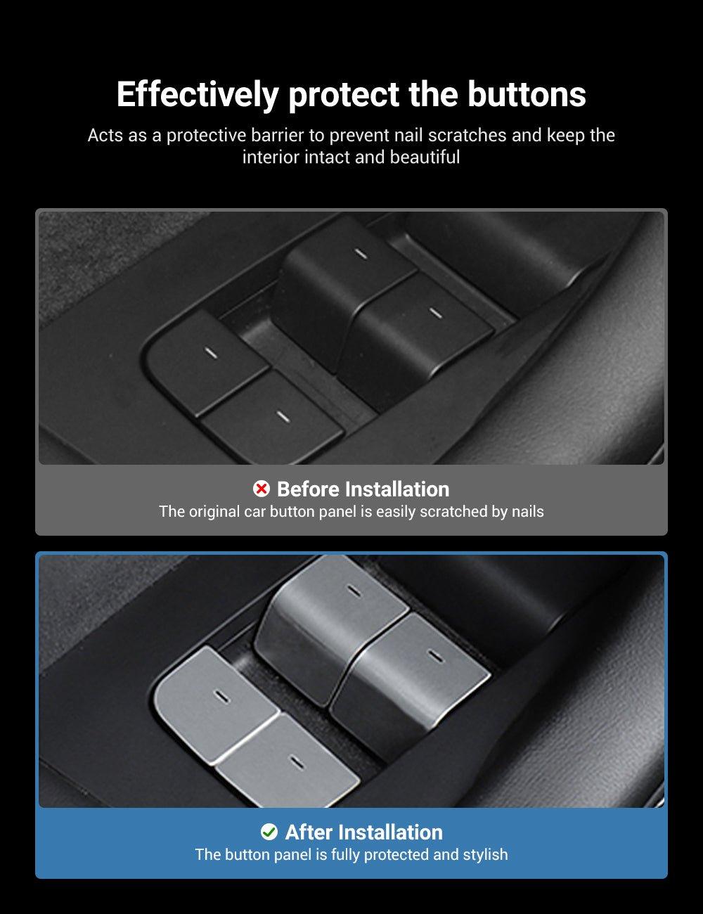Door Button Glass Lifting Patch for Tesla Model 3/Y