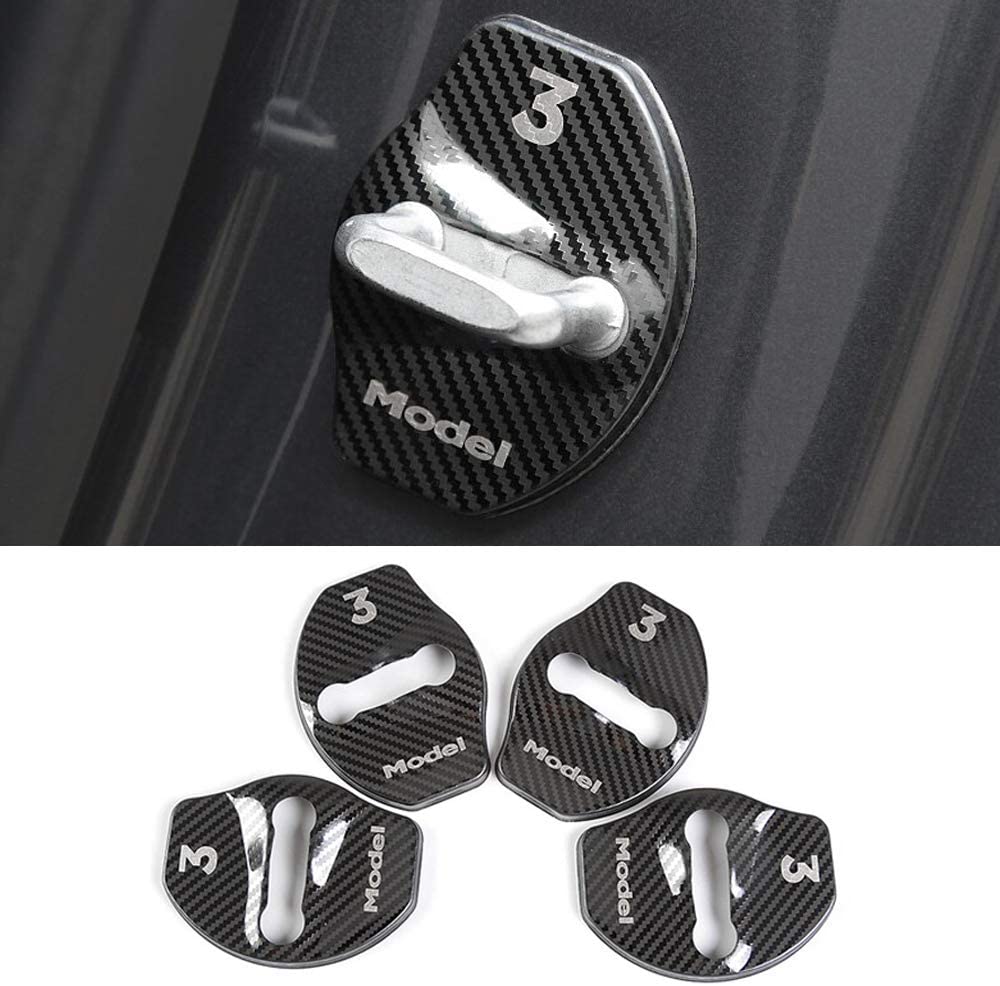 Door Lock Buckle Cover [4 pcs] for Tesla Model 3 & Model Y