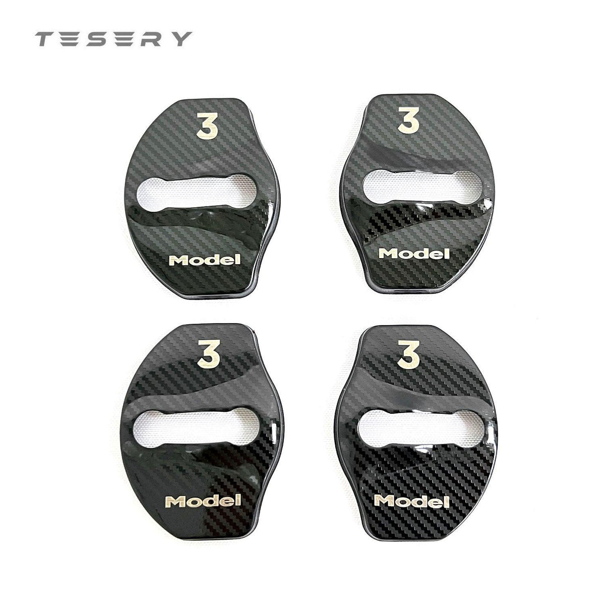 Door Lock Buckle Cover [4 pcs] for Tesla Model 3 & Model Y