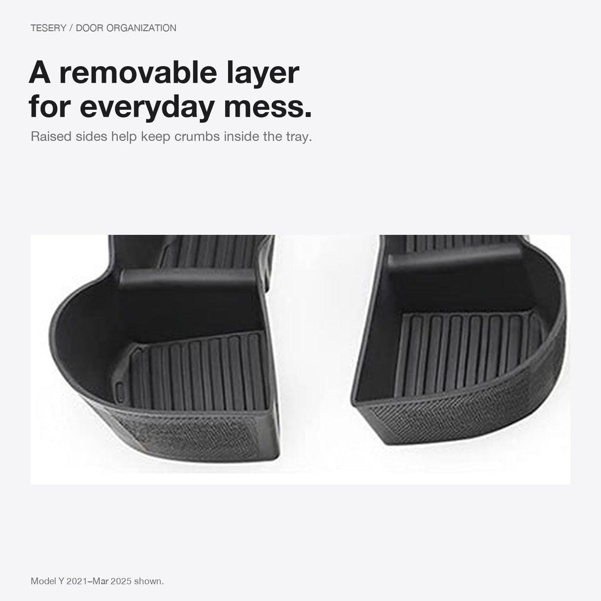 Door Side Organizer Tray for Tesla Model Y Juniper / Model YL