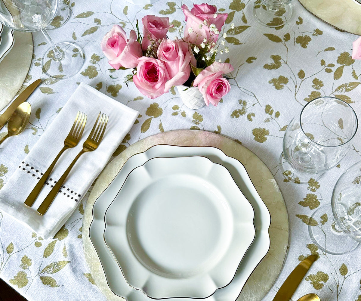 White Dinner Napkins - Pearl Napkins