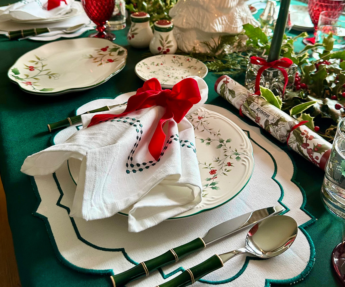 White Dinner Napkins - Pearl Napkins