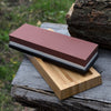 Double-Sided Sharpening Stone with Optional Wooden Stand – Grit #3000 / #8000 - with wooden stand