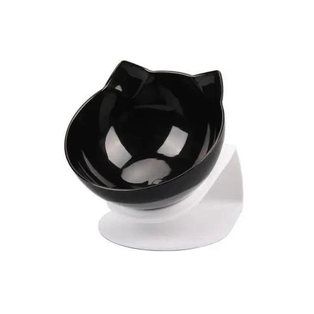 Double Transparent Non-slip Food Bowl With Protection For Cats Modern Kitten Food Bowl Pet Accessories