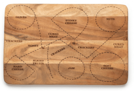 House of Avana Rectangular Mango Wood Cheese Platter