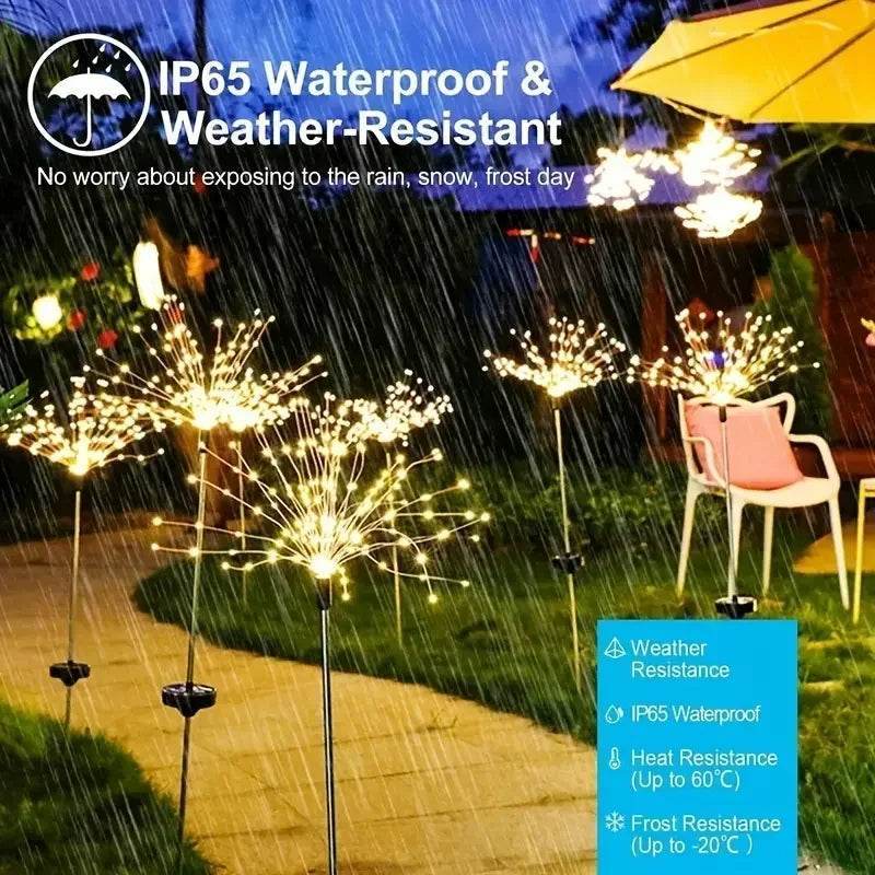 Solar Garden Waterproof Lights Fireworks Lights