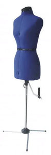 FAMILY DRESSFORM  Medium Adjustable Mannequin Dress Form - Blue