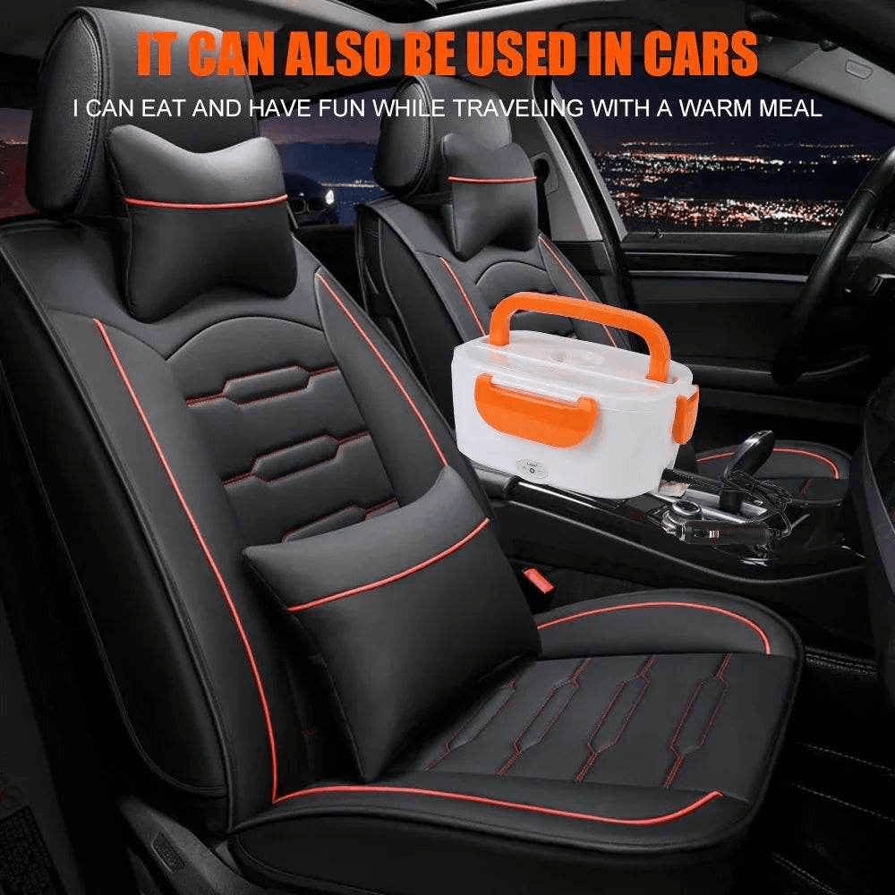Fast Heating Electric Lunch Box - 12V/220V EU Plug, Portable Food Warmer for Car, Travel, Work