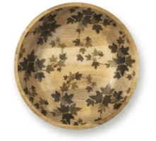 House of Avana Transparent Leaf Shape Mango Wood Bowl