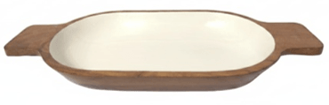 House of Avana Small Boat Mango Wood Serving Tray