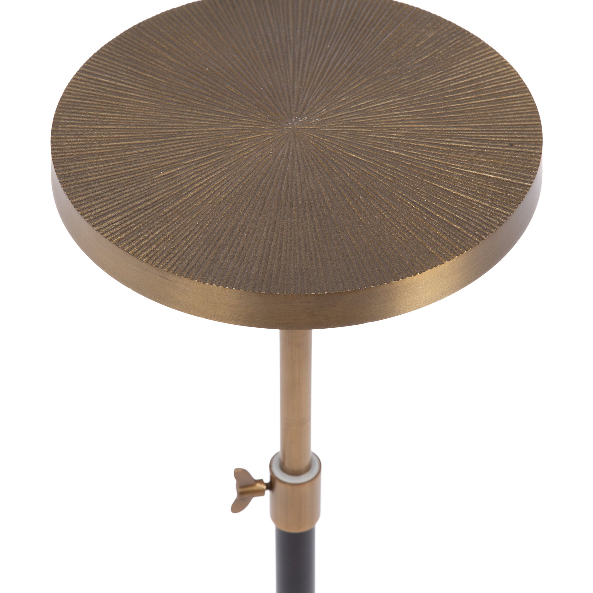 Engles Adjustable Embossed Metal Table and Plant Stand