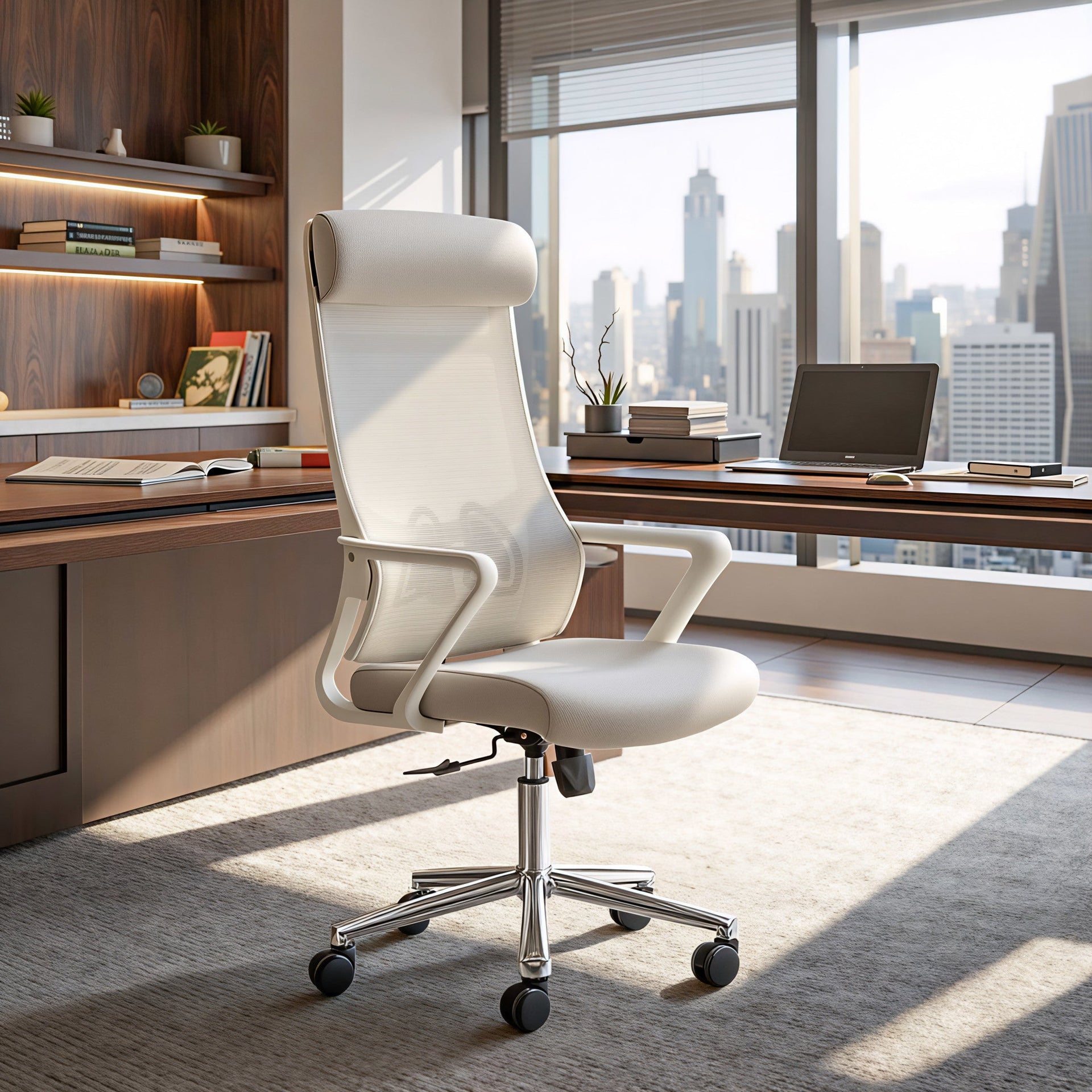 Jett High Back Office Chair Light Gray
