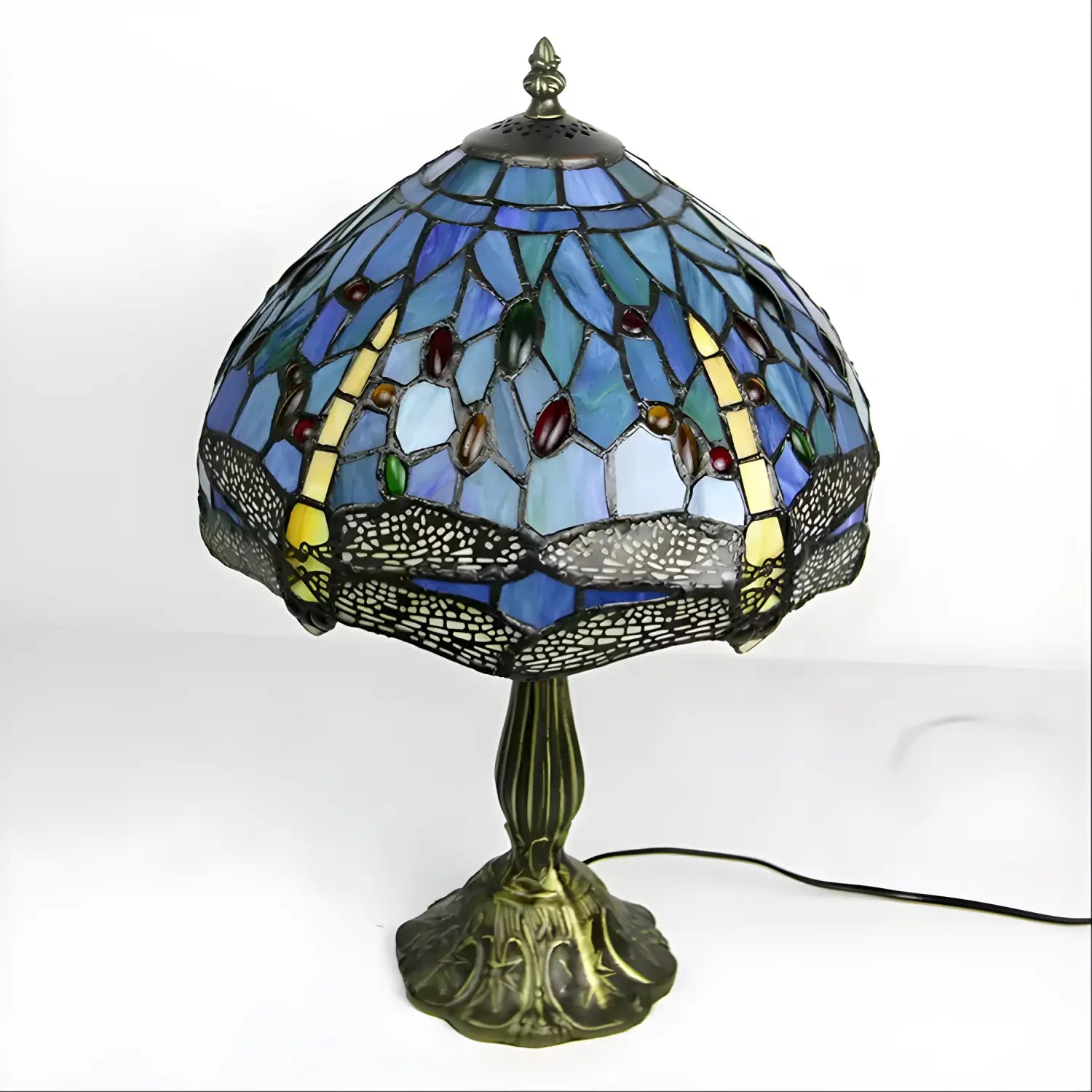 Dragonfly Tiffany Lamp Glass Tabletop Design