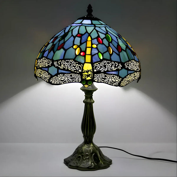 Dragonfly Tiffany Lamp Glass Tabletop Design