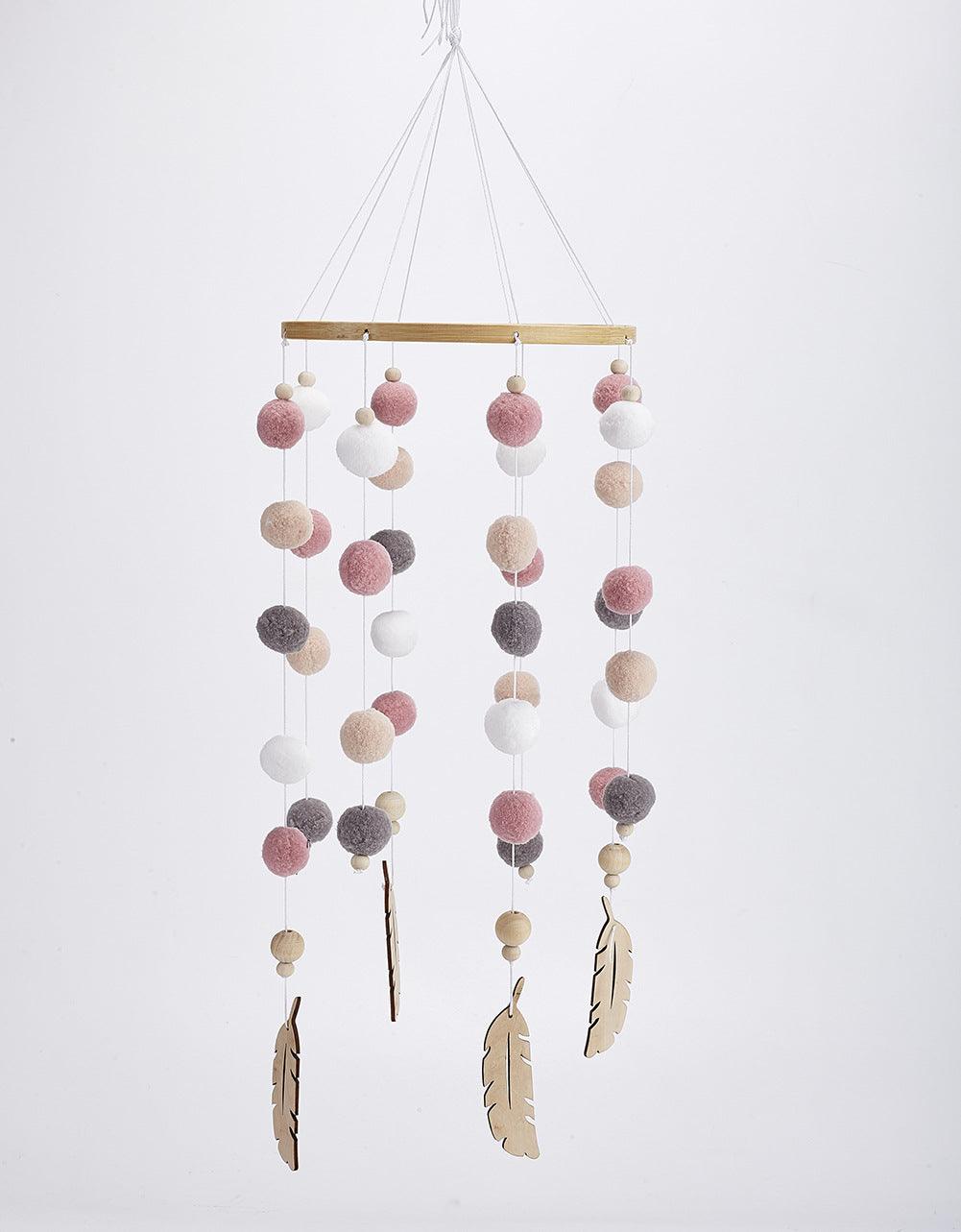 Dream Catcher Decoration Home Wind Chime Bed Bell Children's Girls Room Decor  Newborn Baby Bed Bell Dream Catcher String Pendant Kids Room Decoration Wooden Wind Chime Bed Bell Nursery Crib Bed Bell Baby Bedroom Ceiling Woven Beads Wind Chime