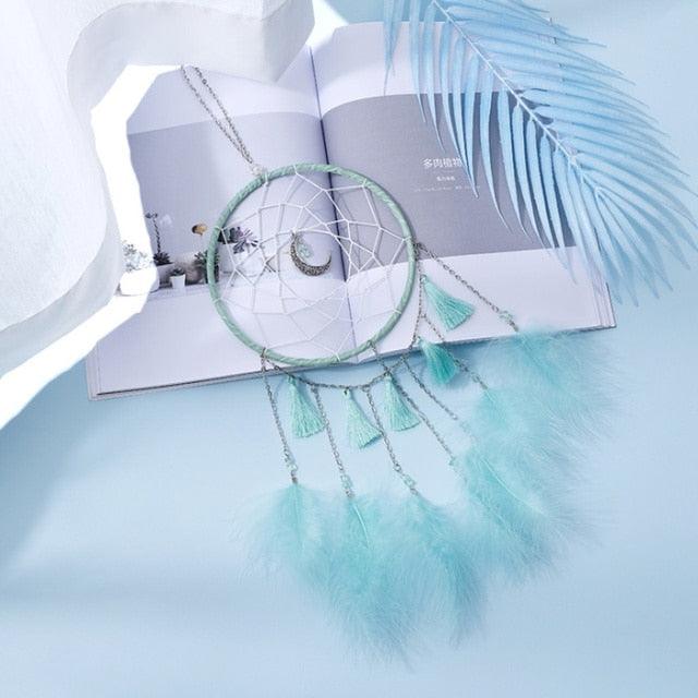 Dream Catcher Led Handmade Dream-catcher Traditional Feather Hanging Home Wall Decoration  Night Dream Catchers  Decor Ornament Wall Hanging Wind Chimes For Home Room Decoration