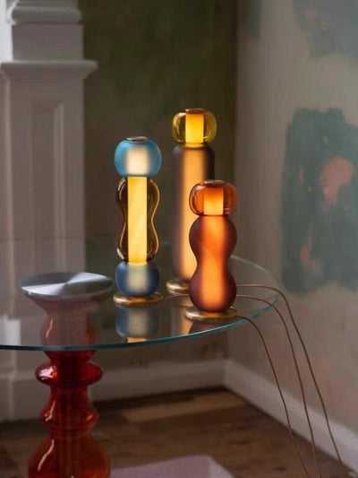 Drift Bottle Table Lamp - Handcrafted Modern Eclectic Ambient Lighting