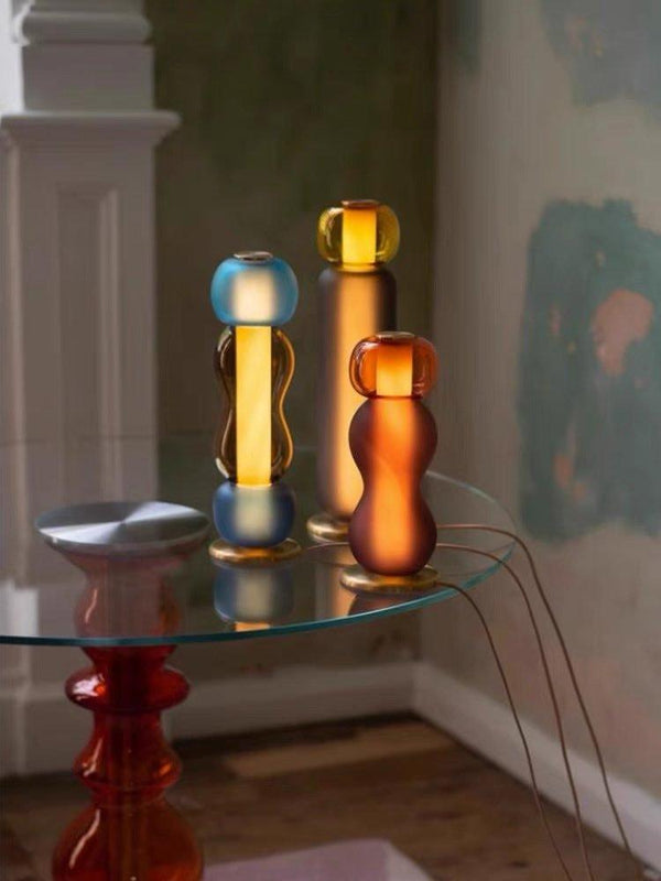 Drift Bottle Table Lamp - Handcrafted Modern Eclectic Ambient Lighting