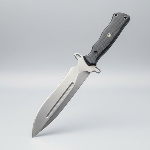 Drop Point Bowie Knife D2 Steel G10 Handle