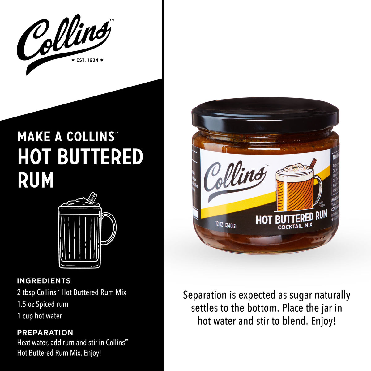 Hot Buttered Rum 12 oz