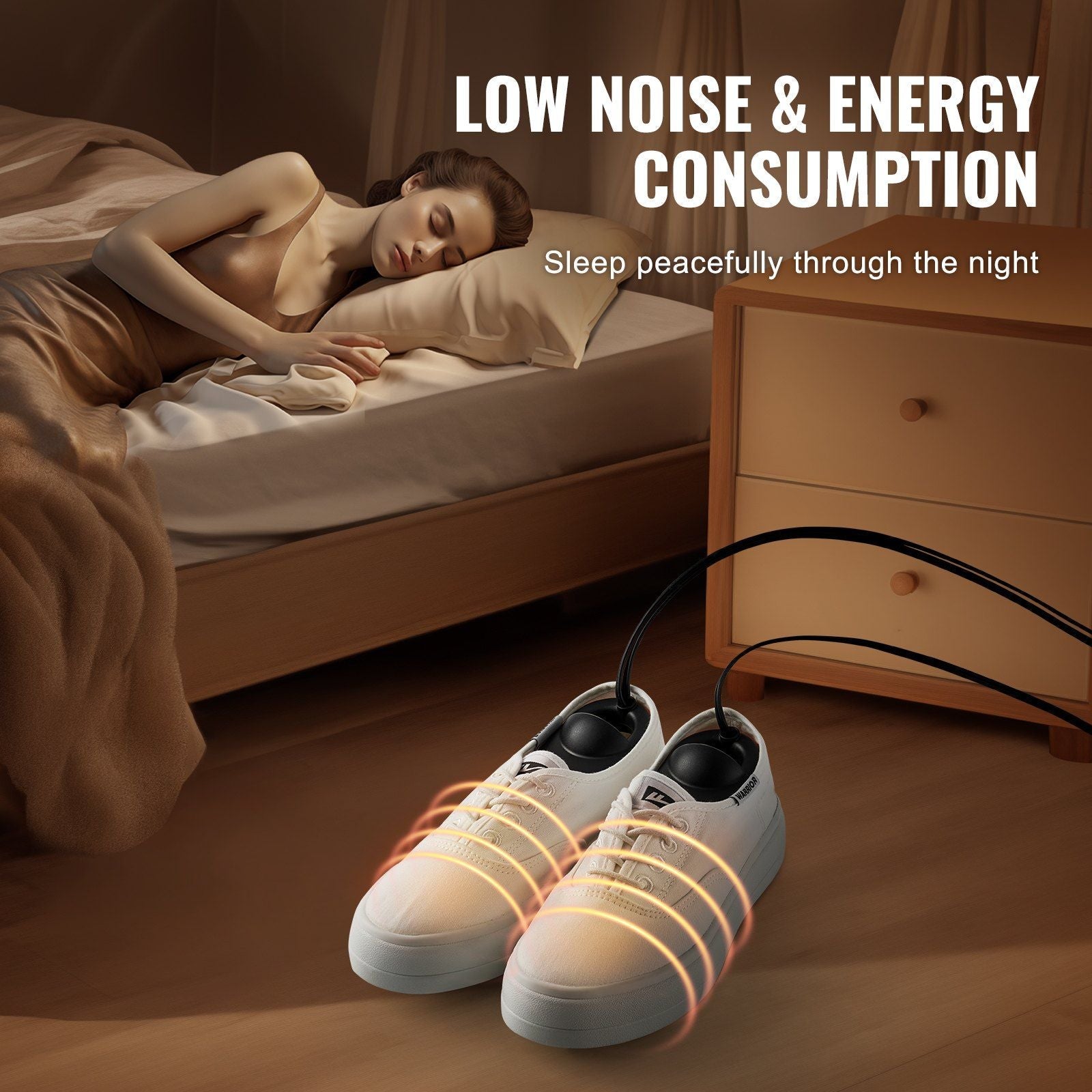 VEVOR Boot Dryer Shoe Dryer, Portable Footwear Dryers Machine with Auto Temperature Control for Rainy Seasons Winter Travel, Extendable Boot Warmer Fireproof Drying for Shoes, Gloves, Socks Berry Charmz