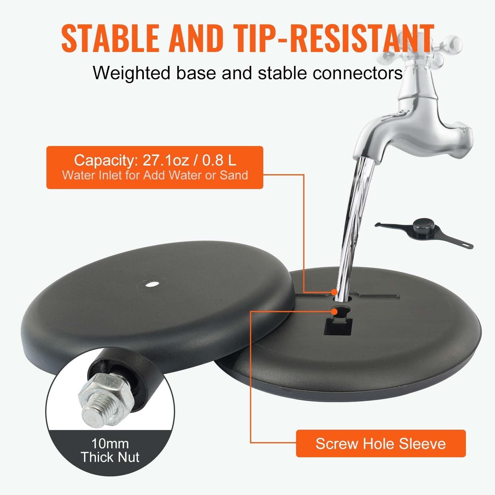 Pedestal Sign Holder, 11 x 17 Inch Vertical and Horizontal Adjustable Poster Stand