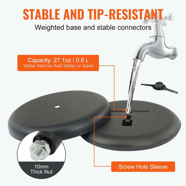 Pedestal Sign Holder, 11 x 17 Inch Vertical and Horizontal Adjustable Poster Stand