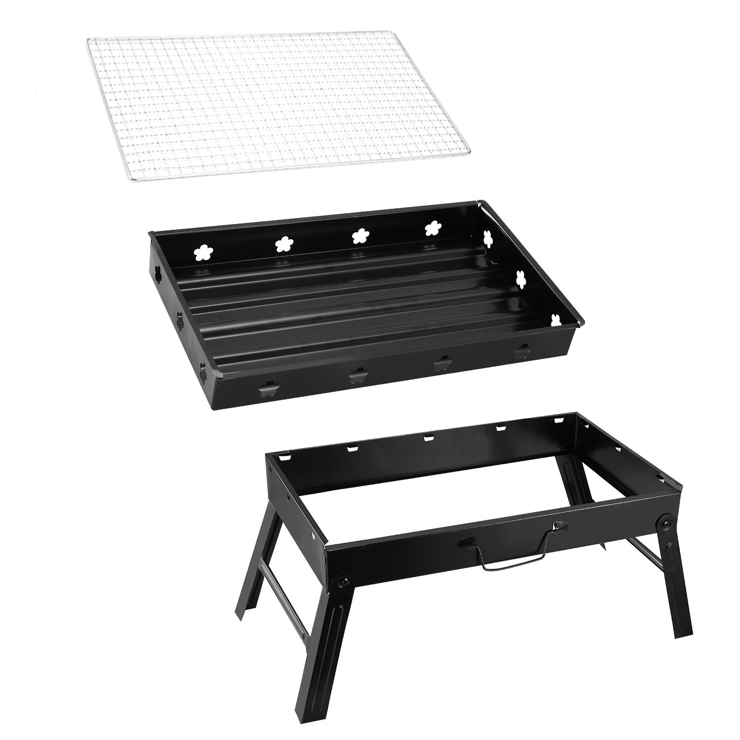 Portable Charcoal BBQ Grill – Lightweight Folding Smoker for Outdoors