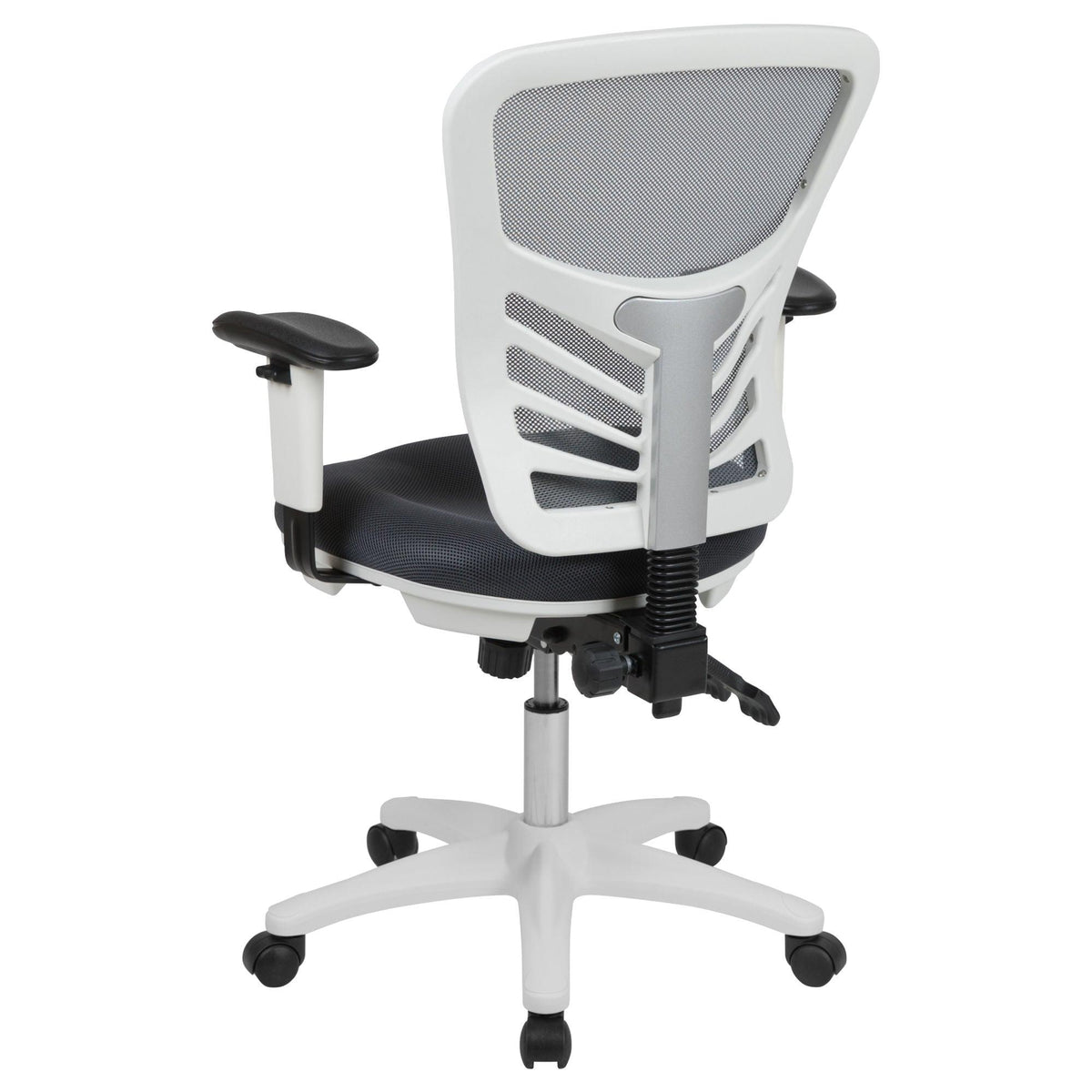 Mid-Back Mesh Swivel Office Chair with Adjustable Arms
