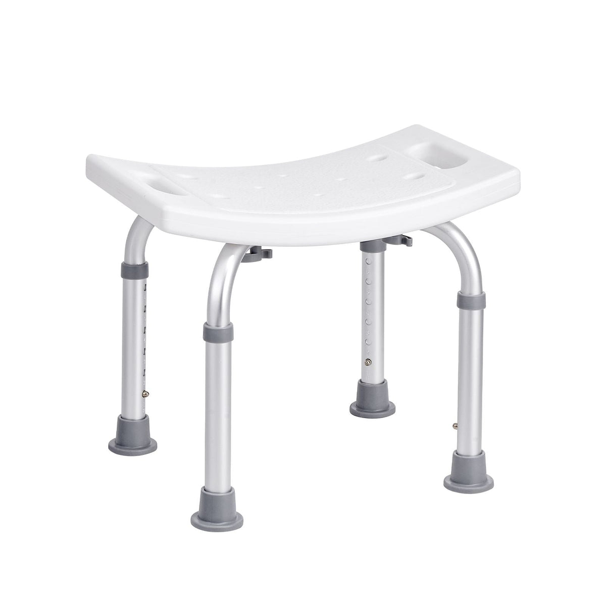 Shower Chair Adjustable Height Non-Slip Stool w/ Handles 350 lbs
