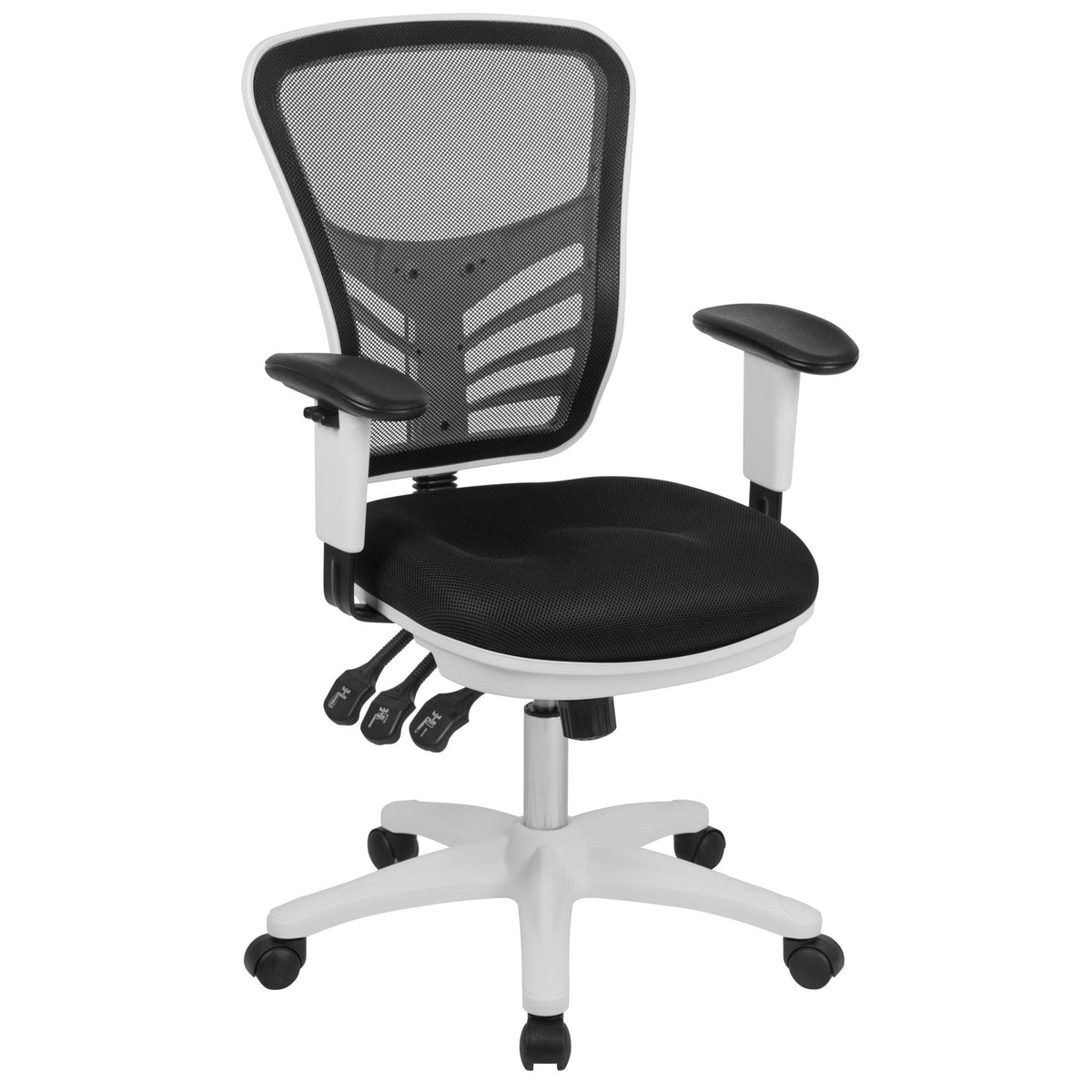 Mid-Back Mesh Swivel Office Chair with Adjustable Arms