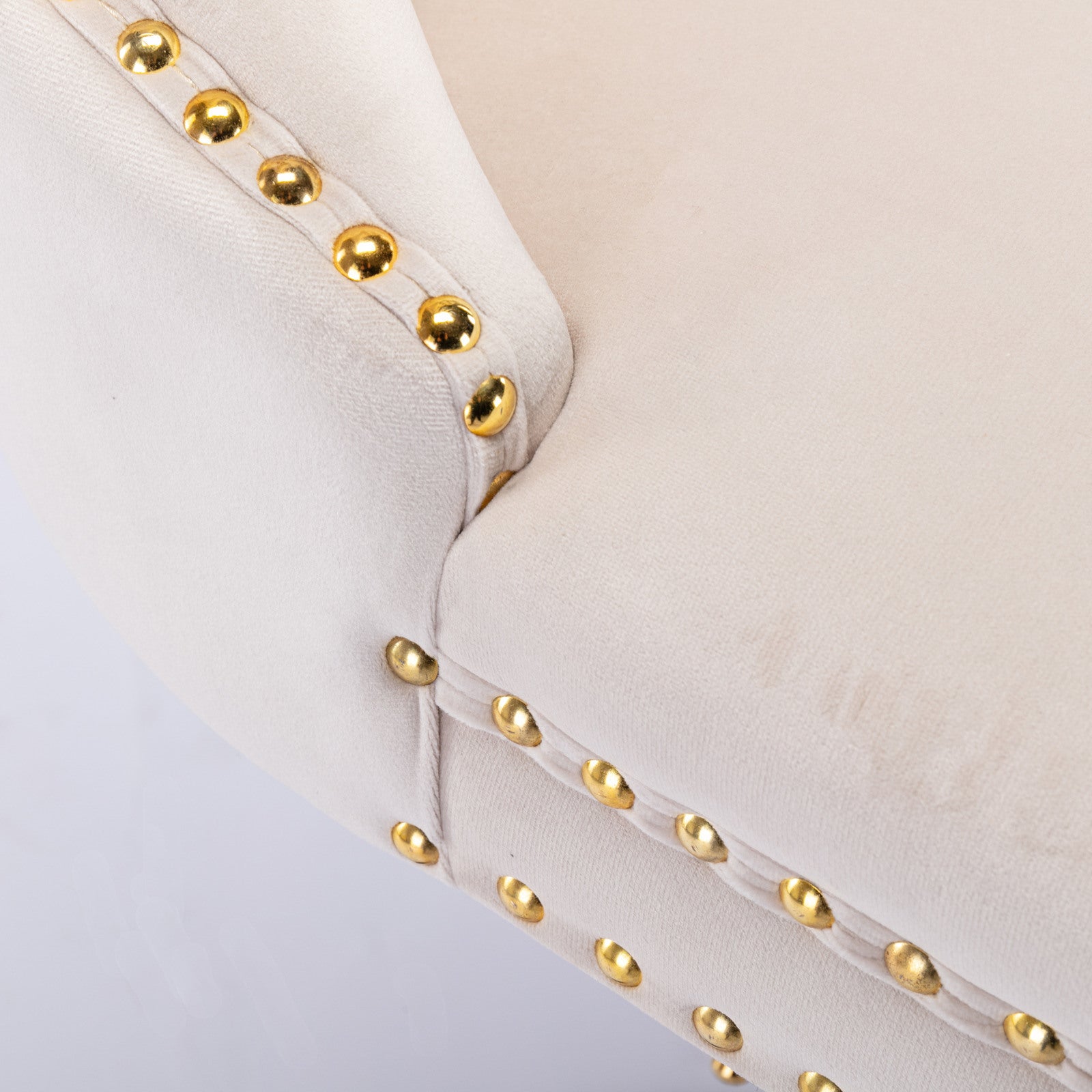 Set of 2 Thick Golden Swivel Velvet Barstools BLAKHOM