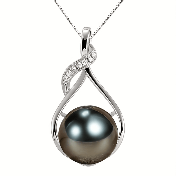 Lxalry Women's Handmade Tahitian-Black Pearl Necklace is the perfect gift for women for birthday, anniversary, Christmas gifts Wife--gift for wife Wedding birthday, anniversary jewelry-mom, girlfriend