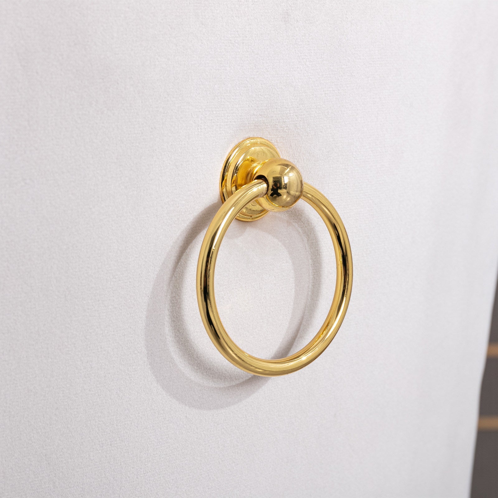 Set of 2 Thick Golden Swivel Velvet Barstools BLAKHOM