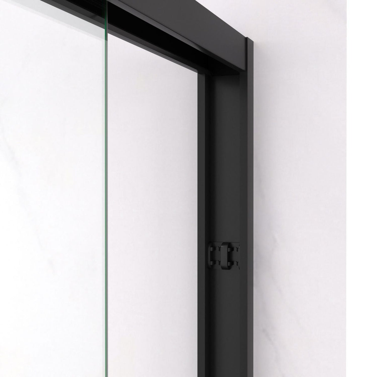 Aluminum Frame Double Sliding Shower Door, Bypass Bathroom Sliding Door with Premium 5/16