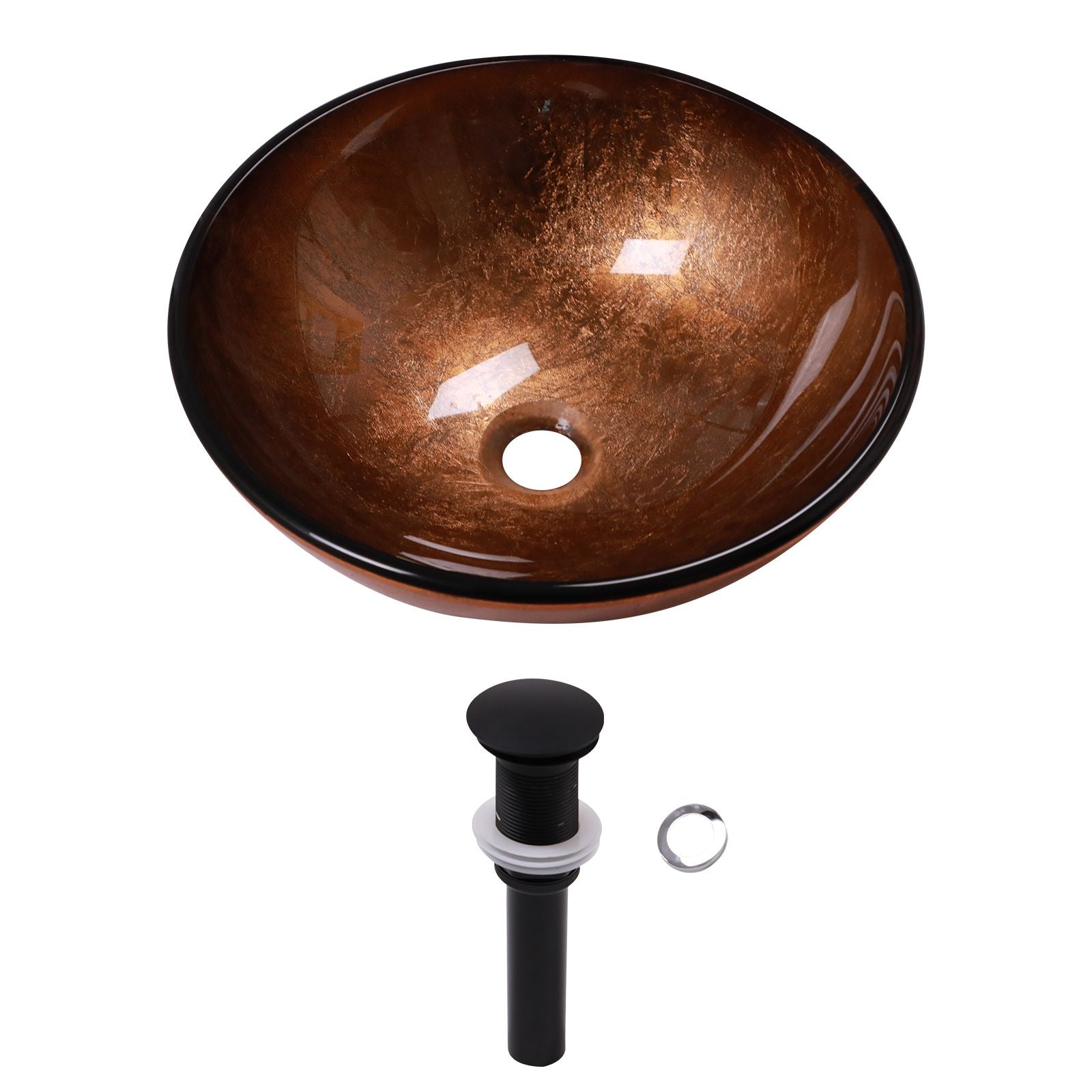 Above Counter Artistic Tempered Glass Bathroom Sink Transparent Counter Top Bathroom Single Bowl Vessel Basin