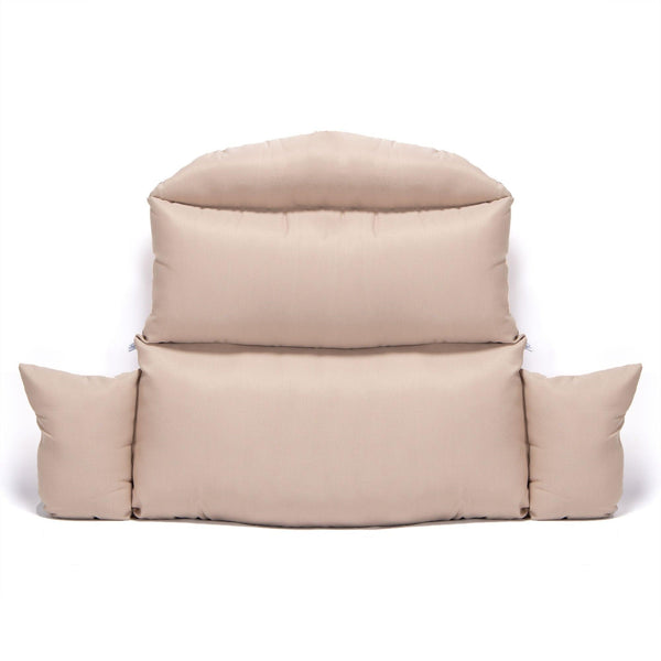 Brown Wicker Hanging Double-Seat Swing Chair BLAKHOM