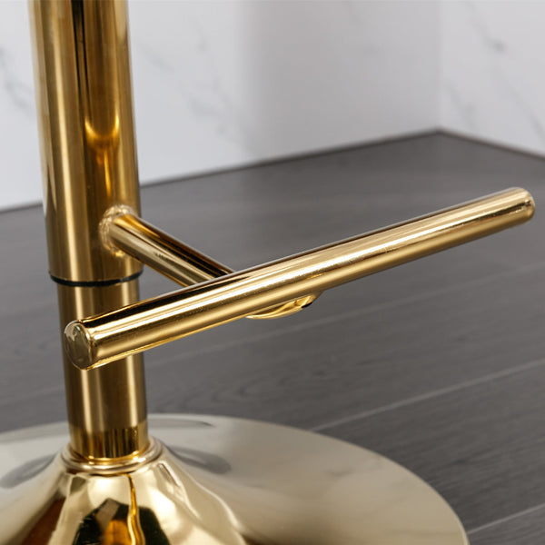 Golden Swivel Velvet Barstools BLAKHOM