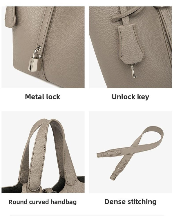 Bucket bag niche design vegetable basket women's bag senior sense small handbag fashion commuter crossbody bag texture bag