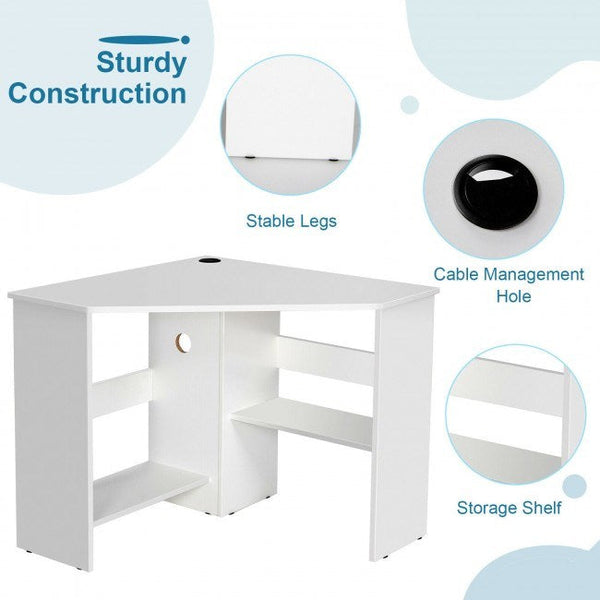 Triangle Corner Computer Desk