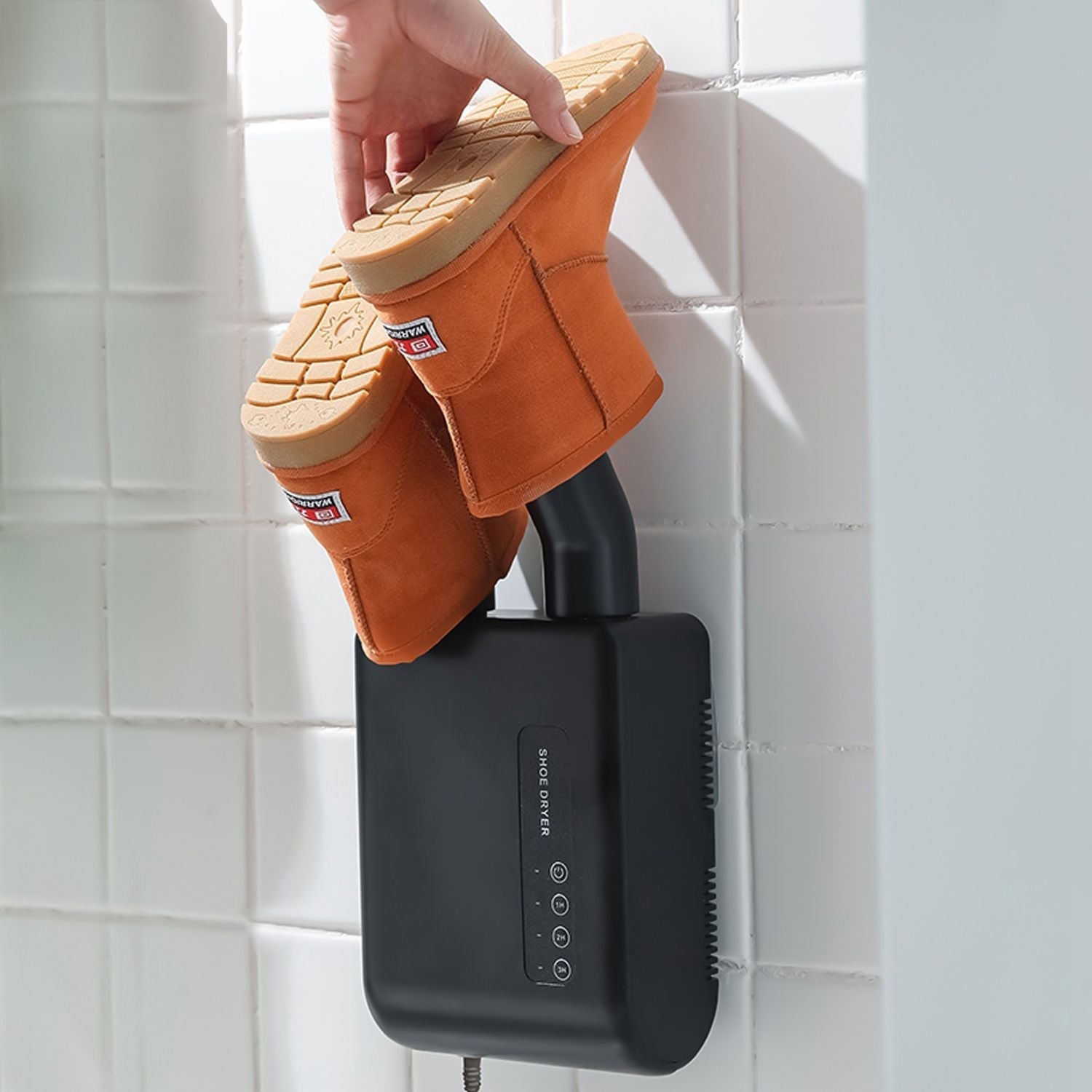 Portable Shoe Dryer Boot Shoe Warmer Deodorizer with 3 Timer Settings for Wet Boots Gloves Hats Garments Berry Charmz