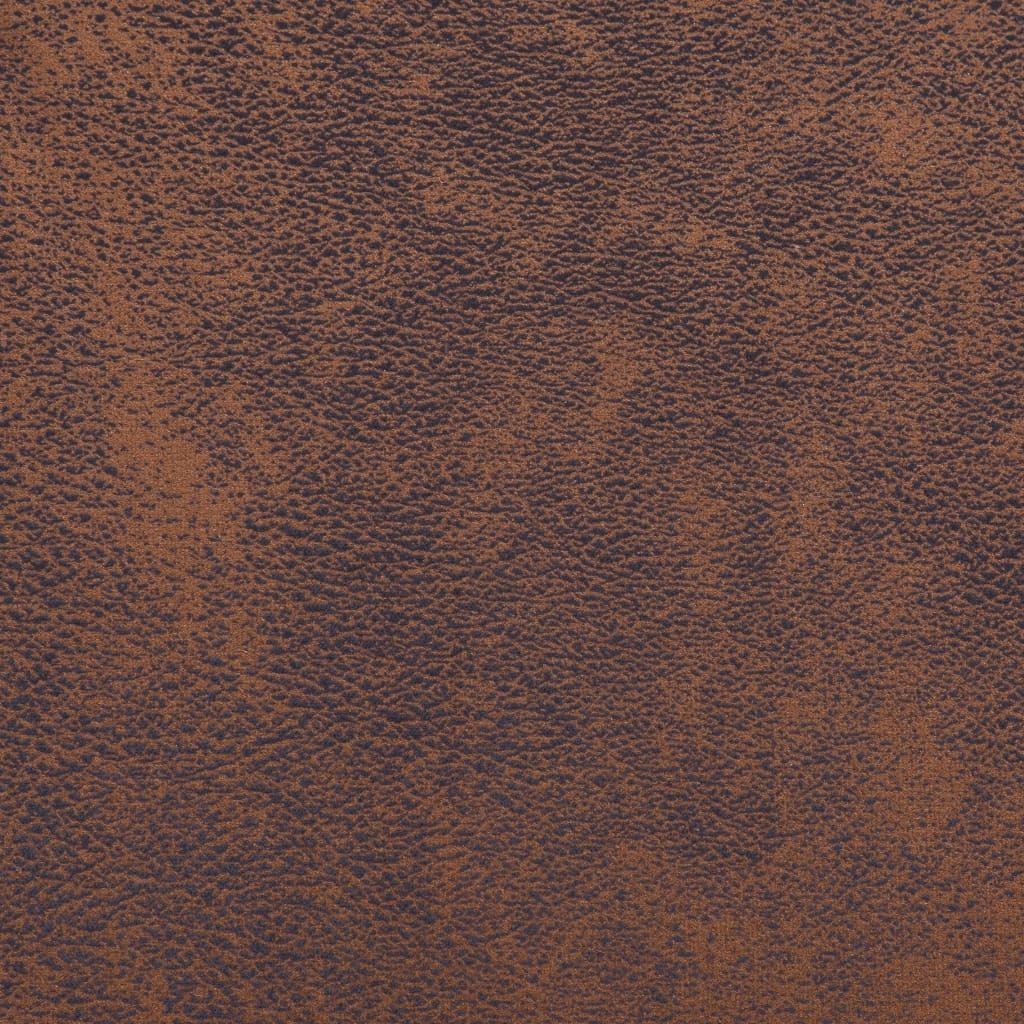 Cube Armchair Brown Faux Suede Leather BLAKHOM