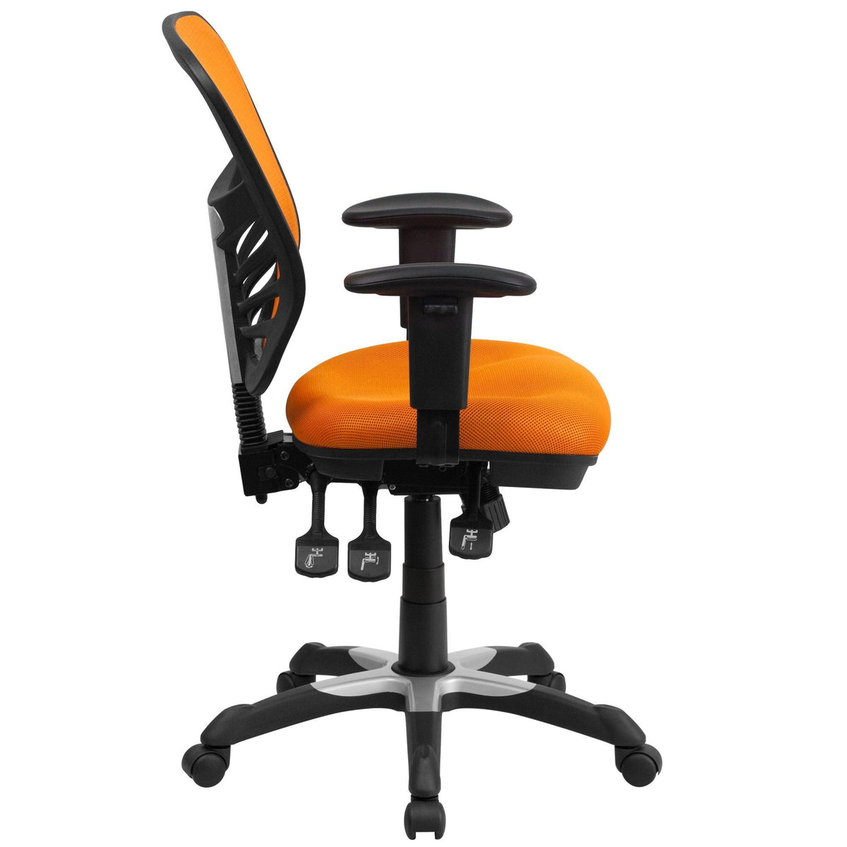 Mid-Back Mesh Swivel Office Chair with Adjustable Arms