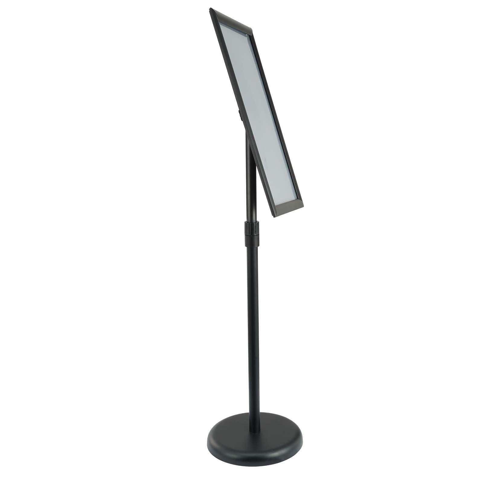 Pedestal Sign Holder, 11 x 17 Inch Vertical and Horizontal Adjustable Poster Stand