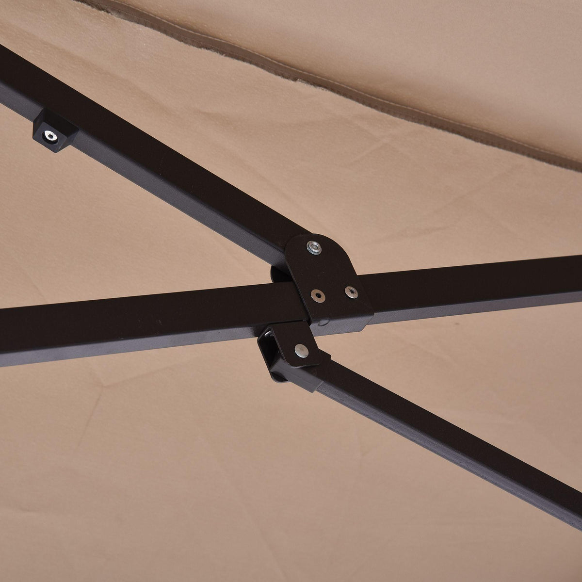 Patio Umbrella 15ft Double-Sided Outdoor Market Extra Large Umbrella with Crank Handle for Deck, Lawn, Backyard and Pool, Tan