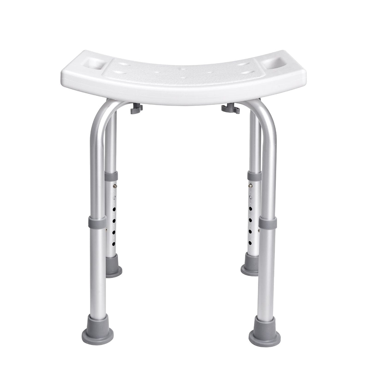 Shower Chair Adjustable Height Non-Slip Stool w/ Handles 350 lbs