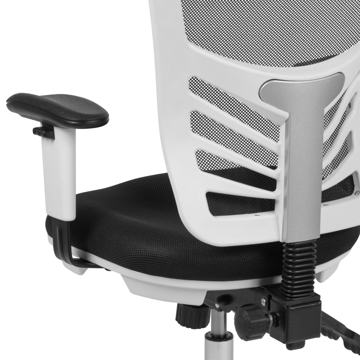 Mid-Back Mesh Swivel Office Chair with Adjustable Arms