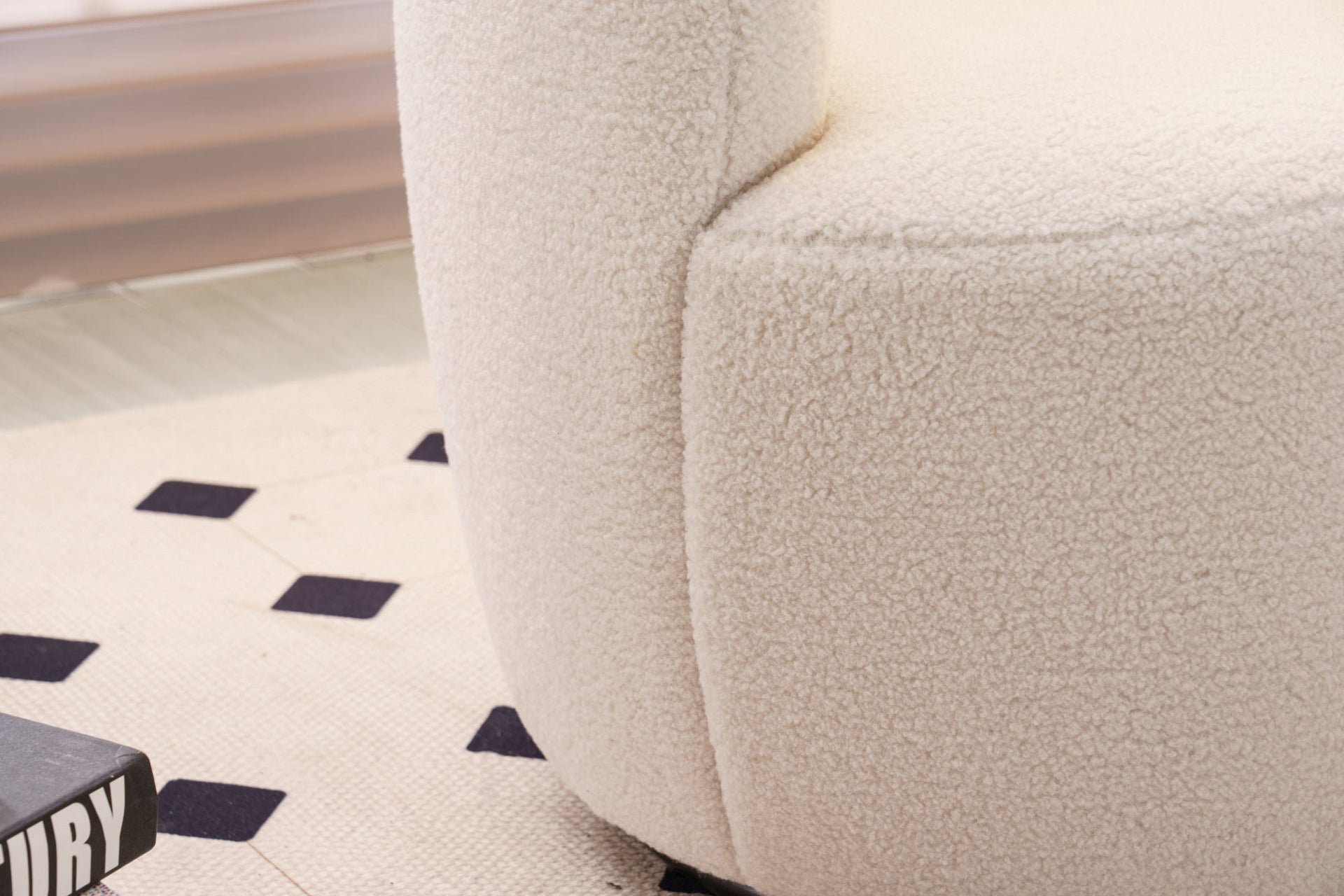 Fabric Swivel Armchair 