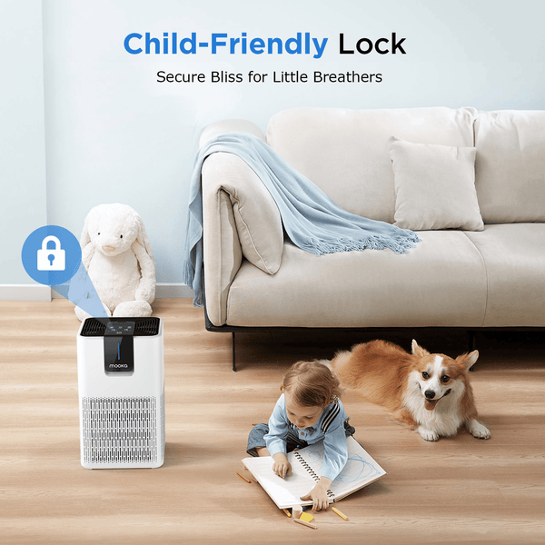 MOOKA Air Purifiers for Home Large Room Up to 1250 Ft², H13 HEPA Air Purifier for Pets Dust Odor Smoke, Aromatherapy Function, Air Cleaner with 15dB Quiet Sleep Mode for Bedroom Office Living Room